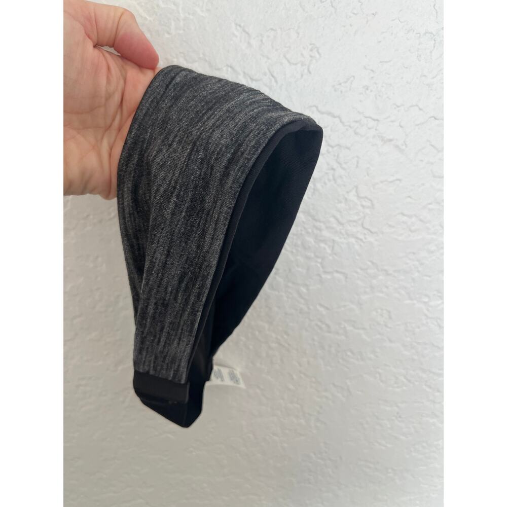 Lululemon Reversible Black Gray Running Headband O/S